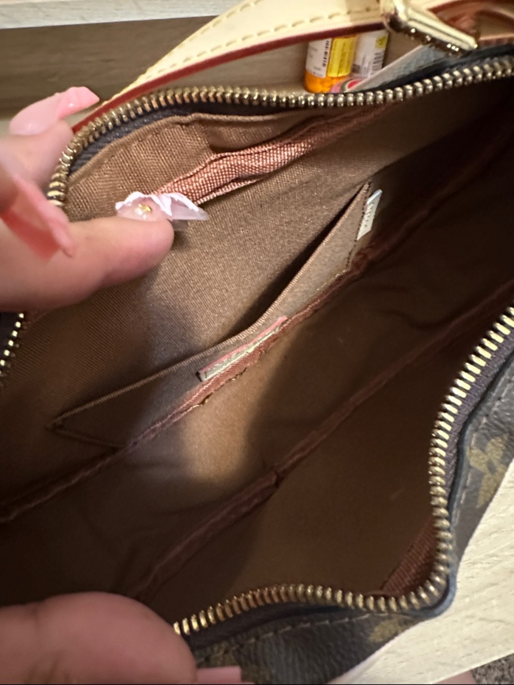 Louis Vuitton Monogram Crescent Saddle Bag - Not real but good quality fake. - Picture 2 of 2